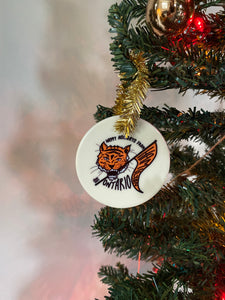 Hamilton Tiger  Ceramic Holiday Ornament