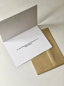 5" x 7" BMW Birthday Card
